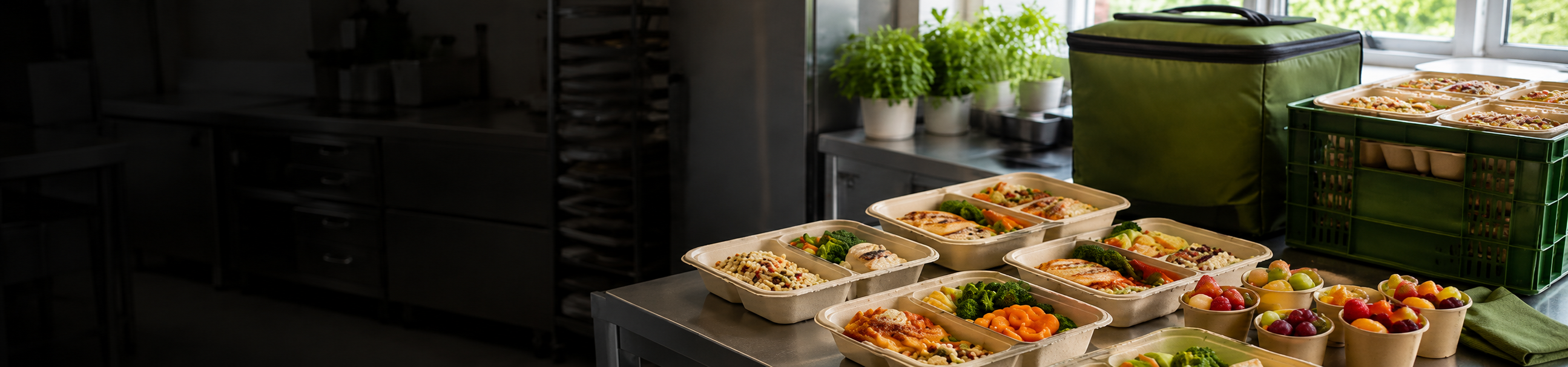 Prepared hot lunch meal program from Organic Kids.